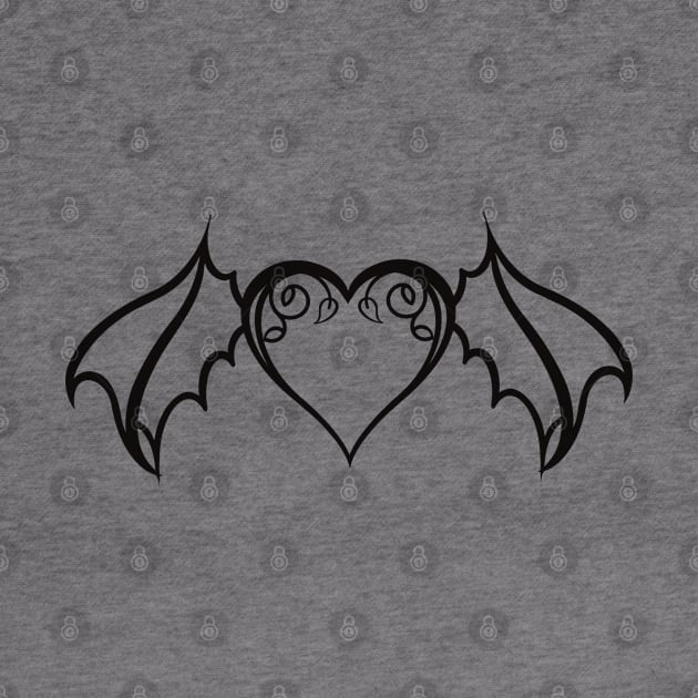 Black Bat Heart by Twisted Teeze 